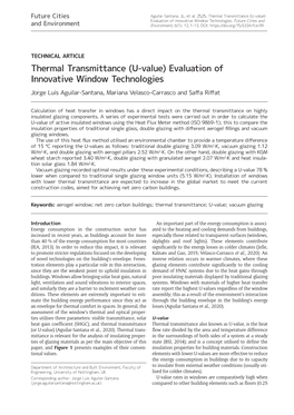 Thermal Transmittance (U-Value) Evaluation of Innovative Window Technologies