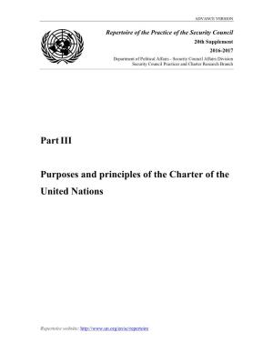 Partment of Political Affairs - Security Council Affairs Division Security Council Practices and Charter Research Branch