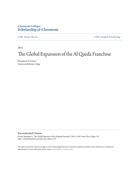 The Global Expansion of the Al Qaeda Franchise Benjamin S