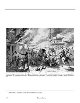 198 Kansas History Quantrill’S Raid in Kansas Memory