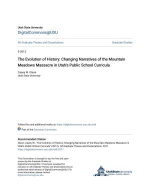 Changing Narratives of the Mountain Meadows Massacre in Utah's Public School Curricula