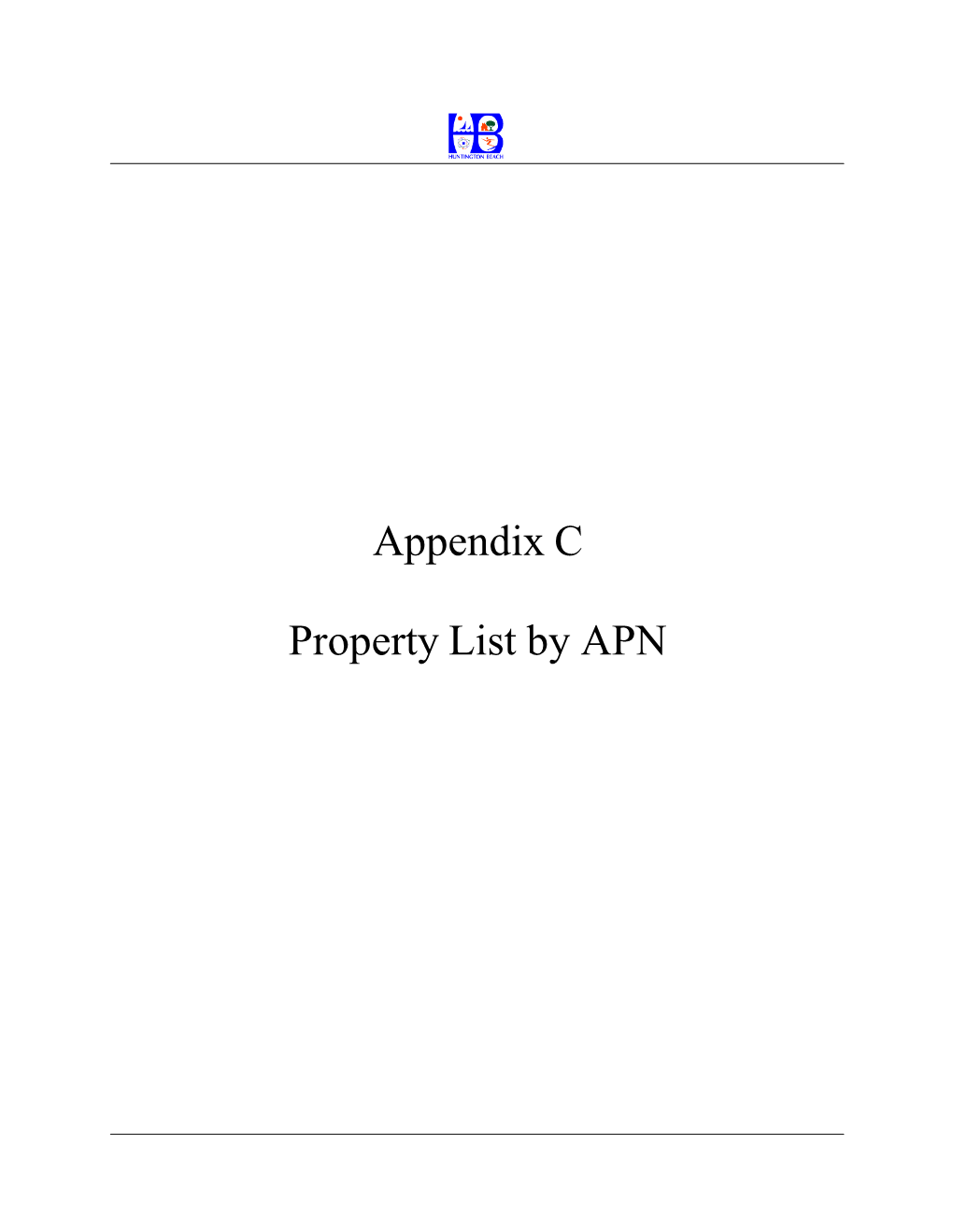 Appendix C Property List By