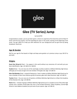 Glee (TV Series) Jump
