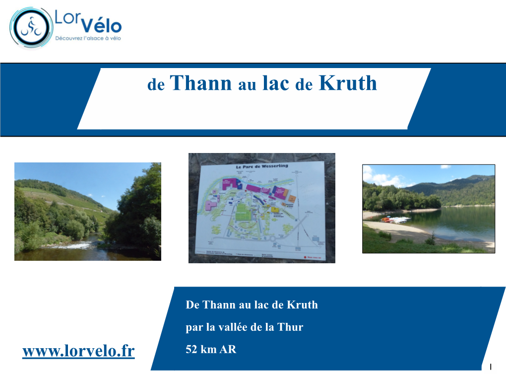 De Thann Au Lac De Kruth Par La Vallée De La Thur 52 Km AR