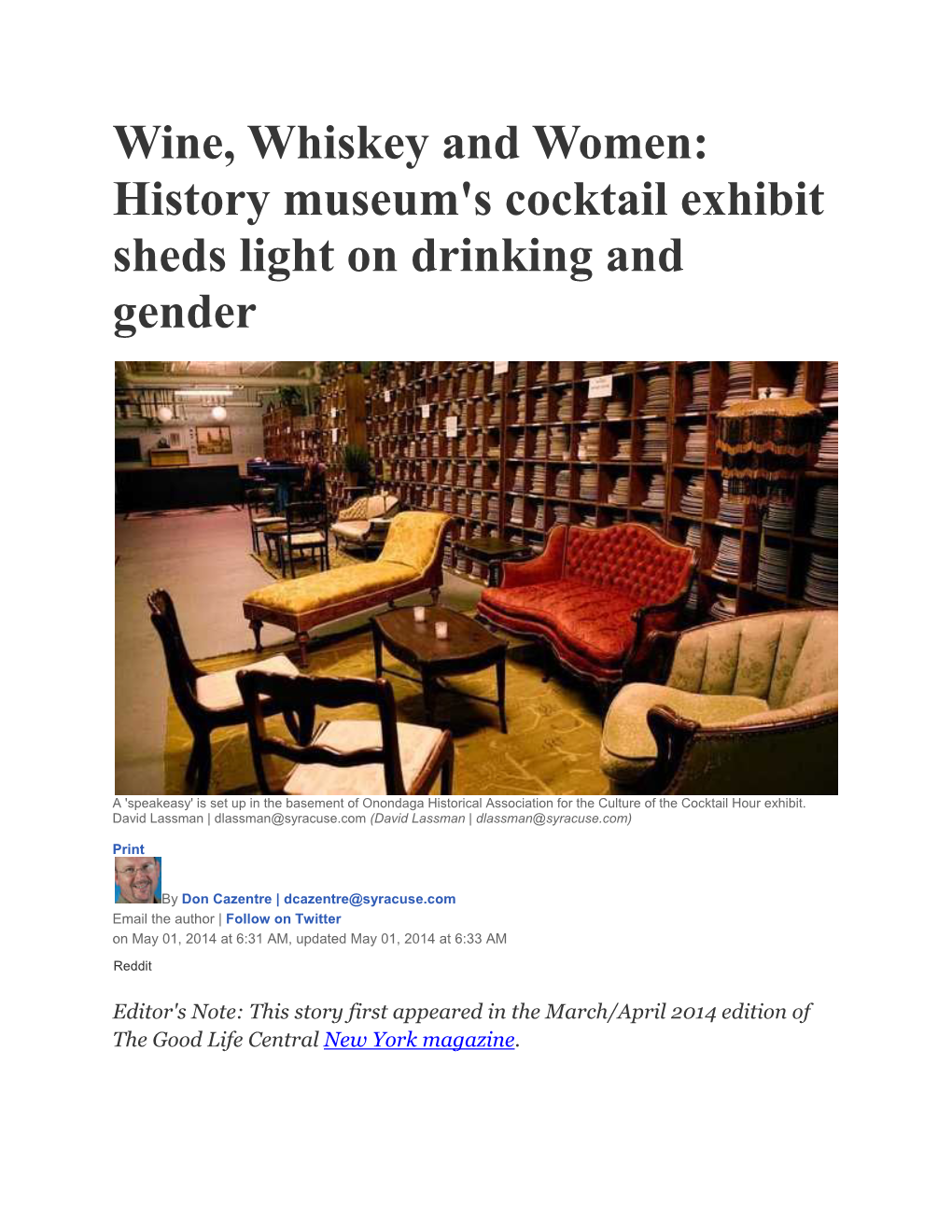 Wine, Whiskey and Women: History Museum's Cocktail Exhibit Sheds Light on Drinking and Gender