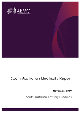 South Australia Electricity Report