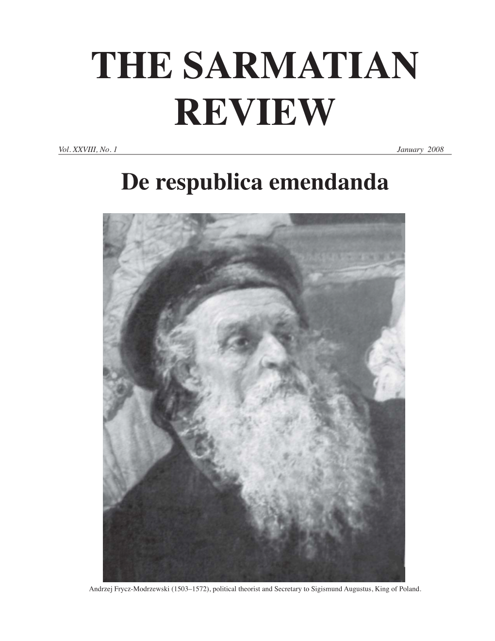 The Sarmatian Review