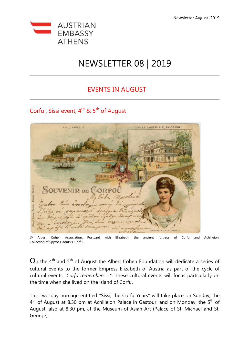 Newsletter 08 | 2019