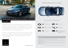 Meridian Surround Sound System Jaguar Xj