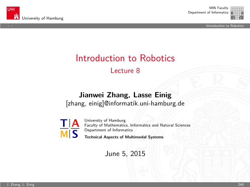 Introduction to Robotics