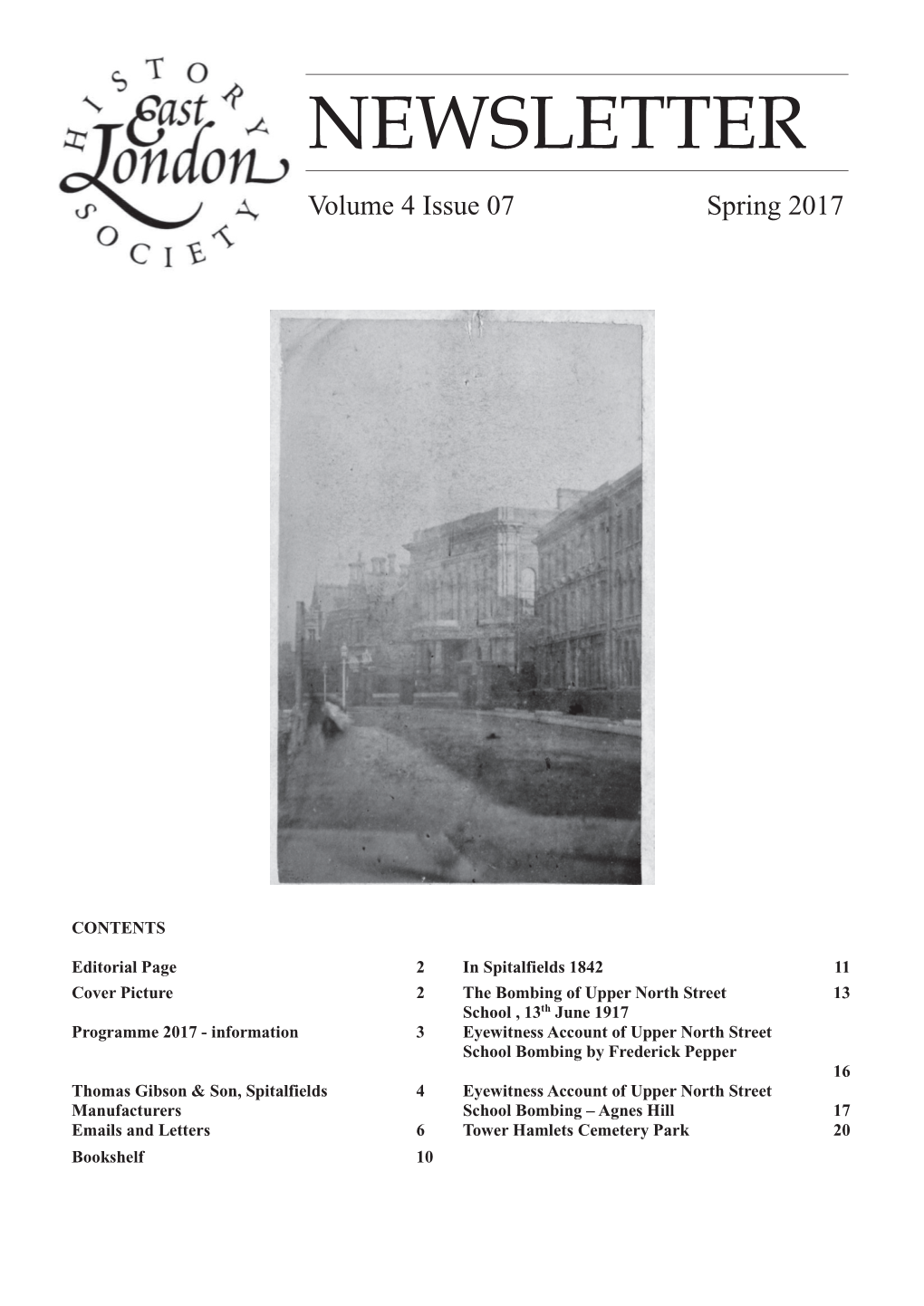 NEWSLETTER Volumenewsletter 4 Issue 07 Spring 2017 Volume 4 Issue 07 Spring 2017