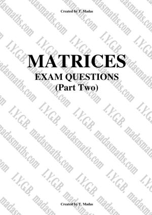 EXAM QUESTIONS (Part Two)