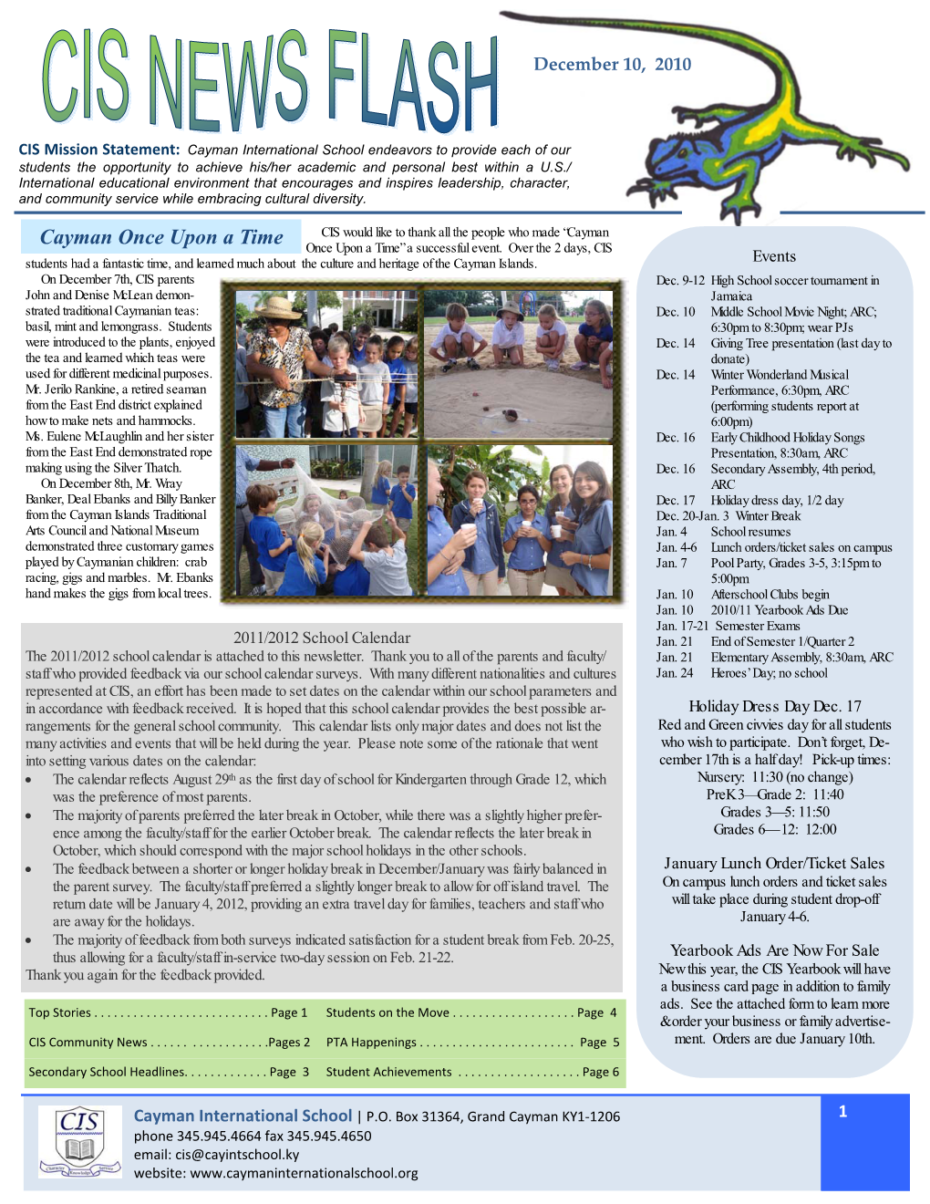 101210 Newsletter