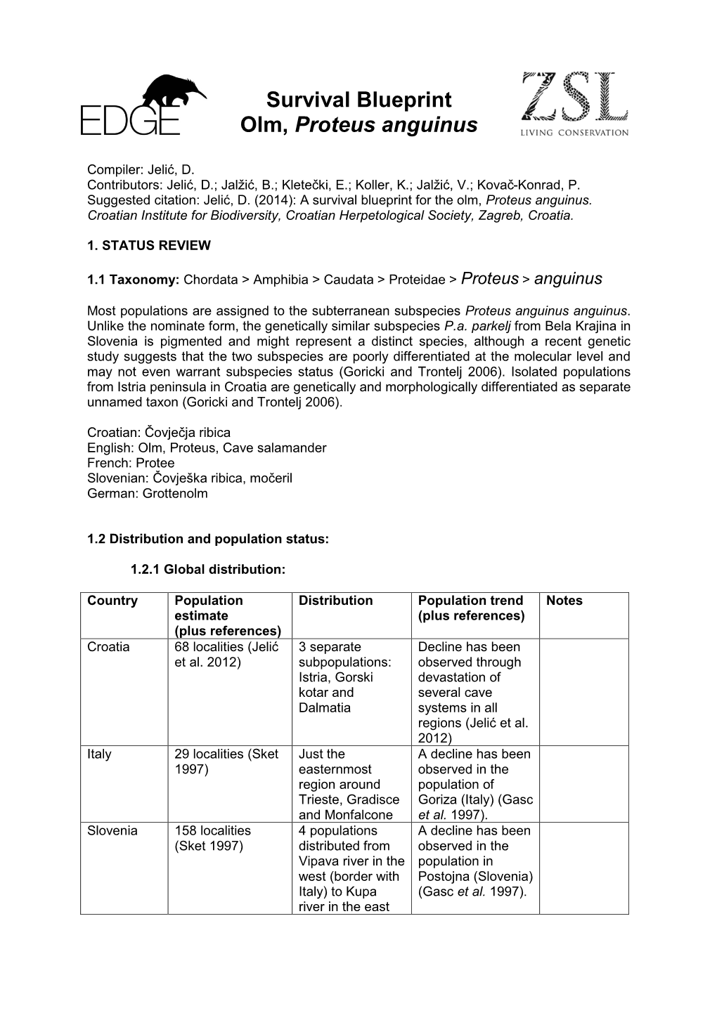 Survival Blueprint Olm, Proteus Anguinus