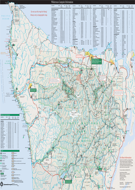 Wilderness Map, Olympic National Park