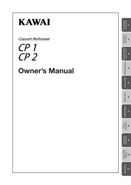 Kawai CP1/CP2 Owner's Manual R100 (English)