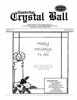 Crystal Ball Newsletter December 2001