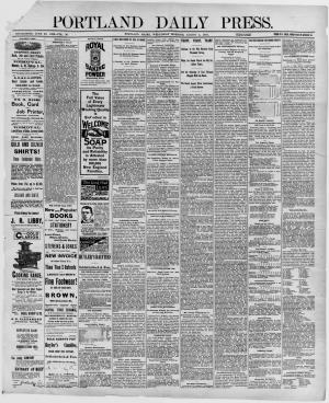 Portland Daily Press: August 05,1891