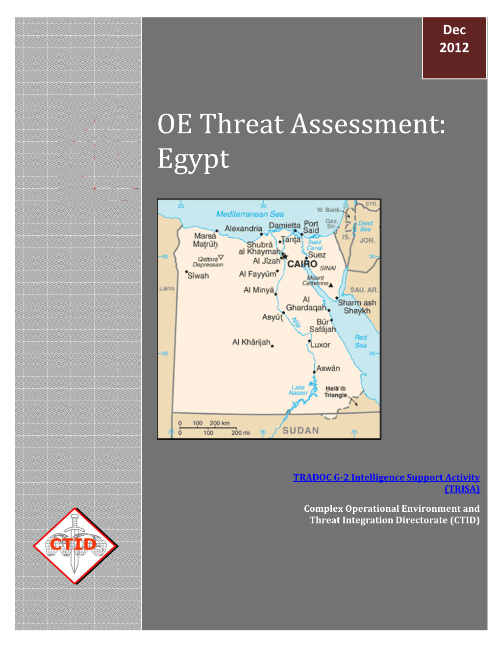 OE Threat Assessment: Egypt