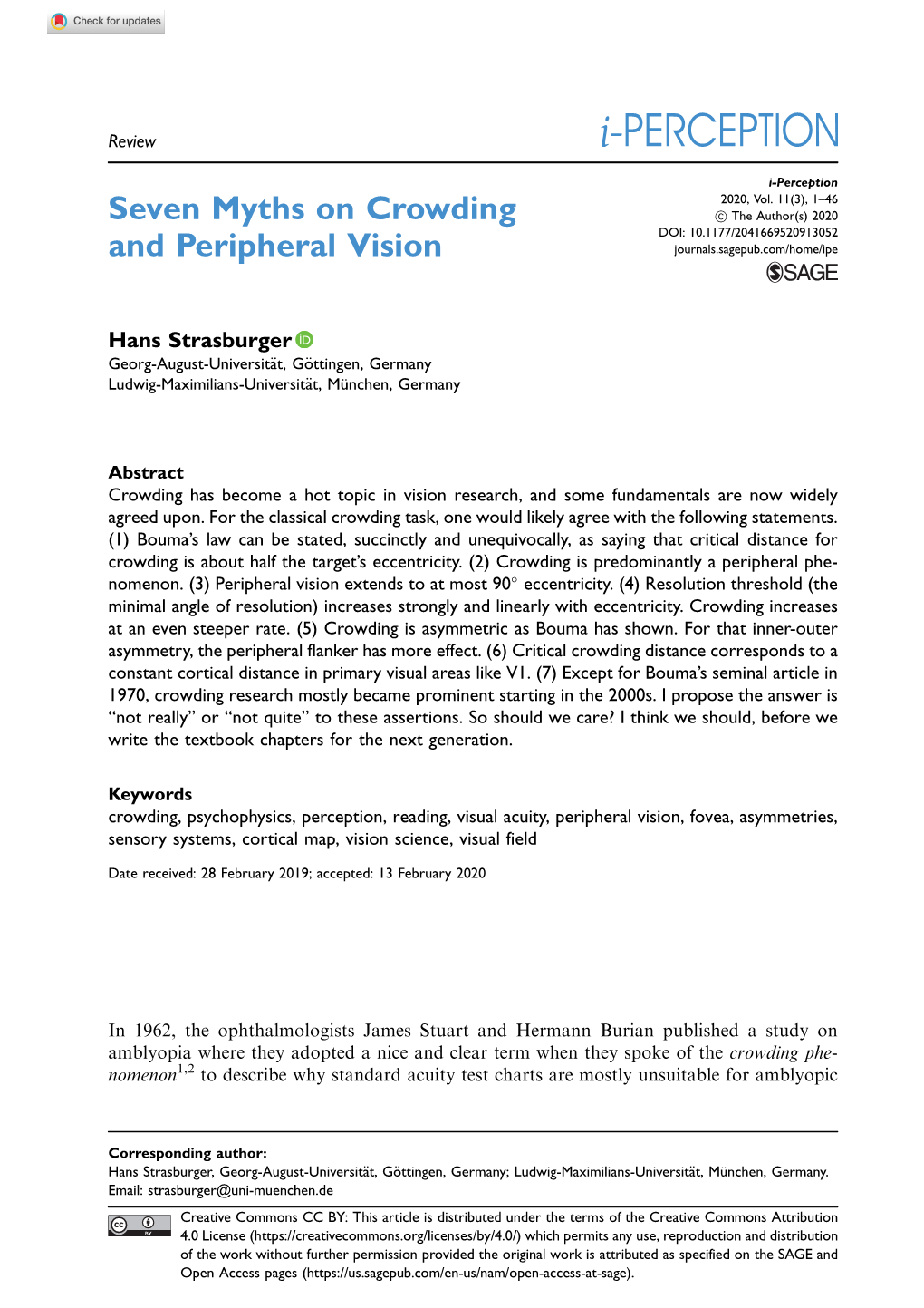 Seven Myths on Crowding and Peripheral Vision