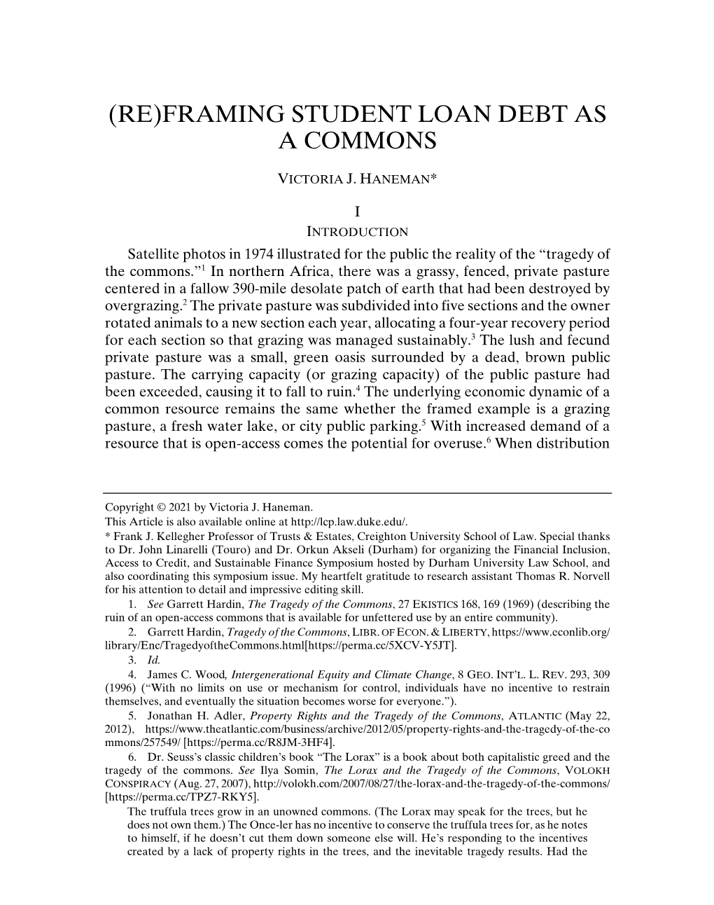 Framing Student Loan Debt As a Commons