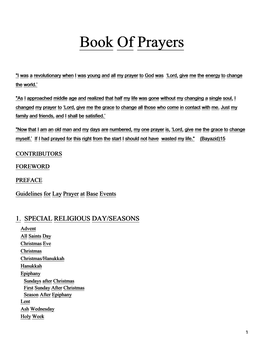 Book of Prayers