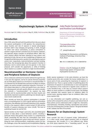 Oxytocinergic-System-A-Proposal.Pdf