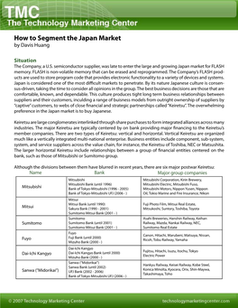 How to Segment the Japan Market by Davis Huang