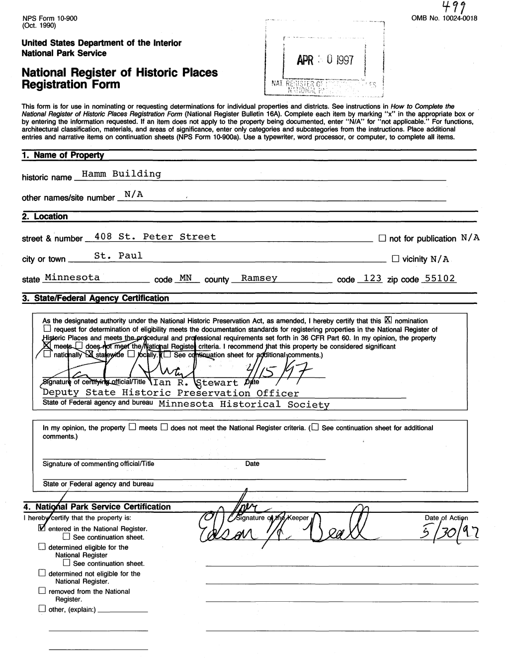 National Register of Historic Places Continuation Sheet »™B»Ilding „