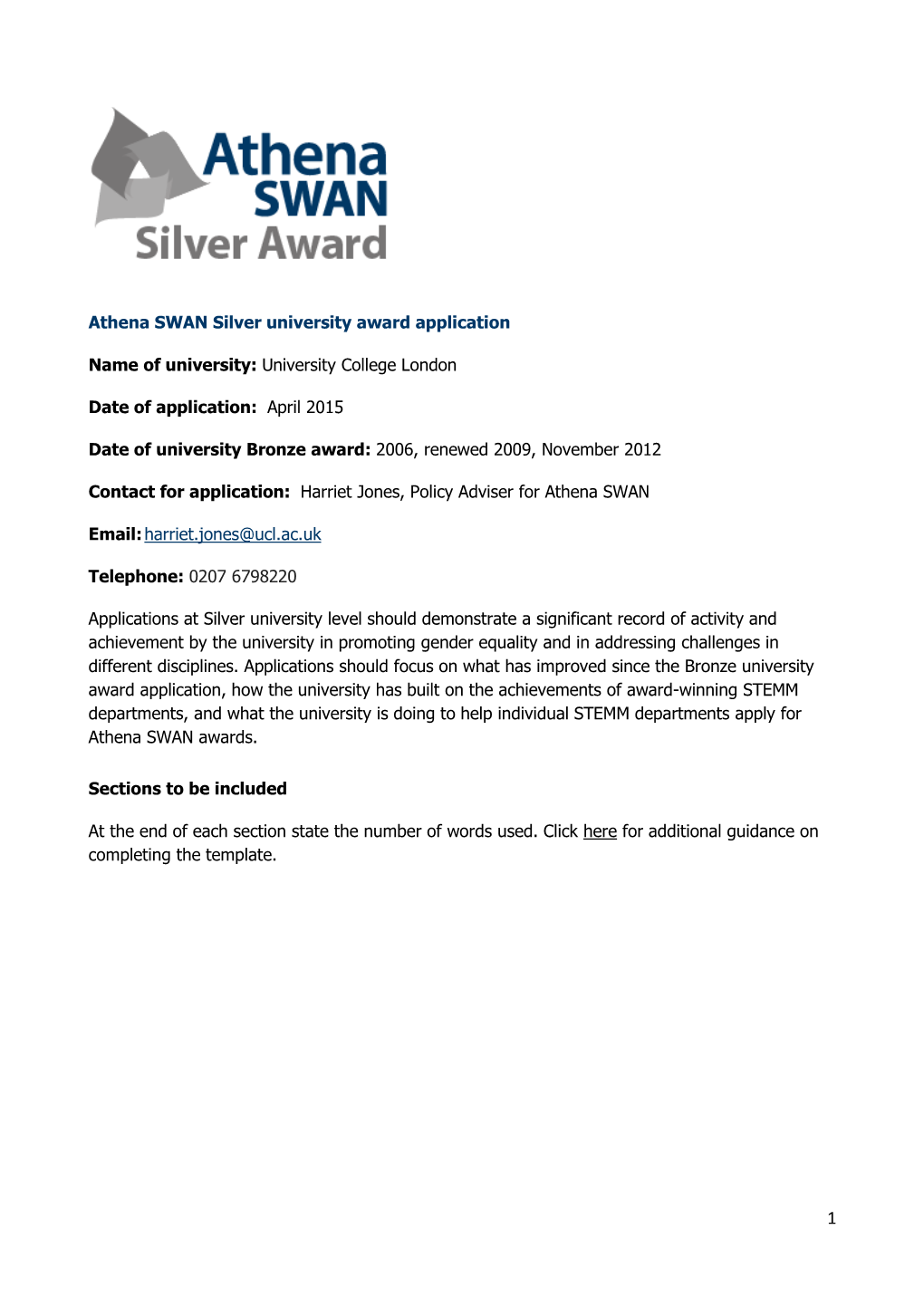 Athena SWAN Silver Award