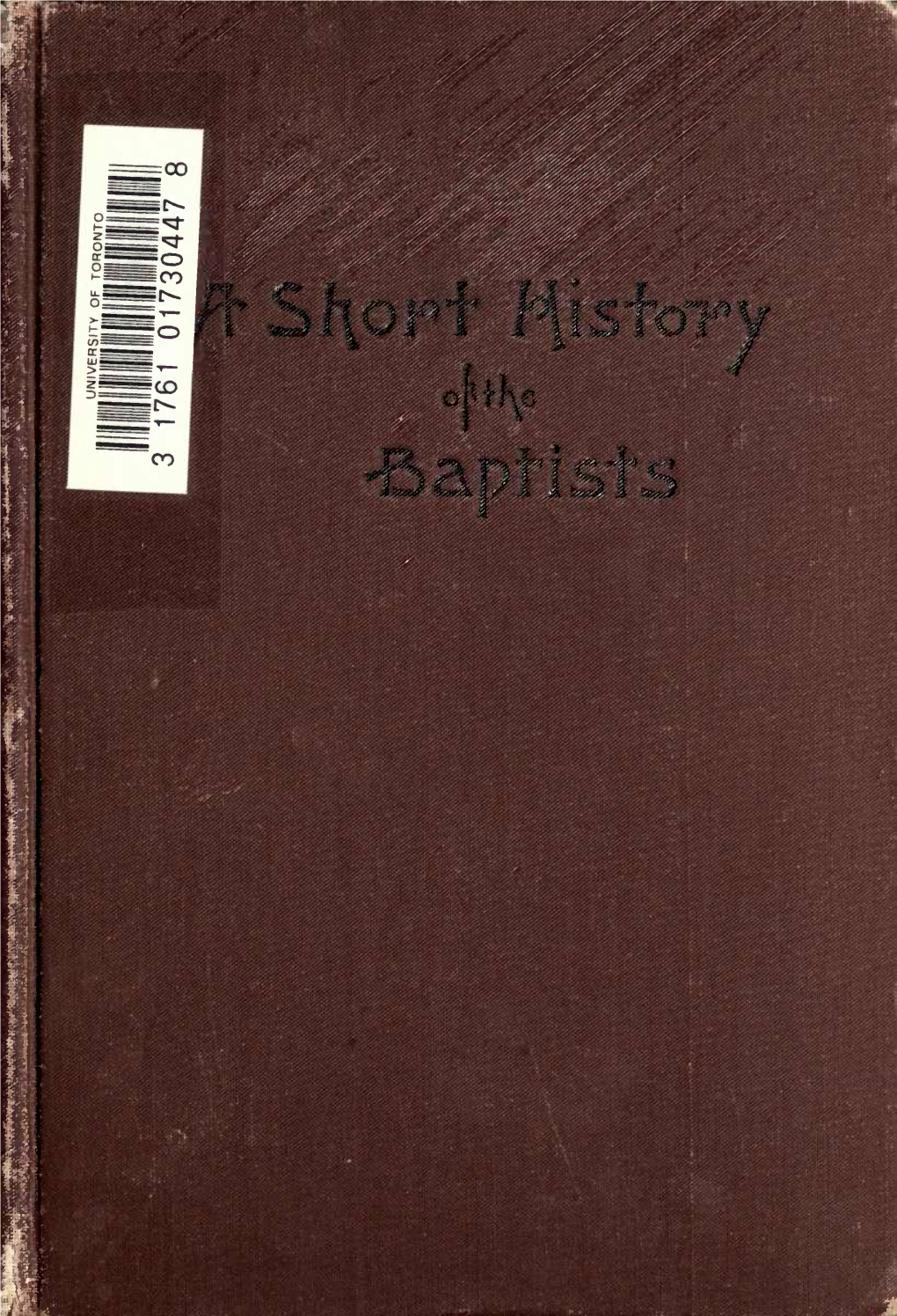 A Short History of the Baptists