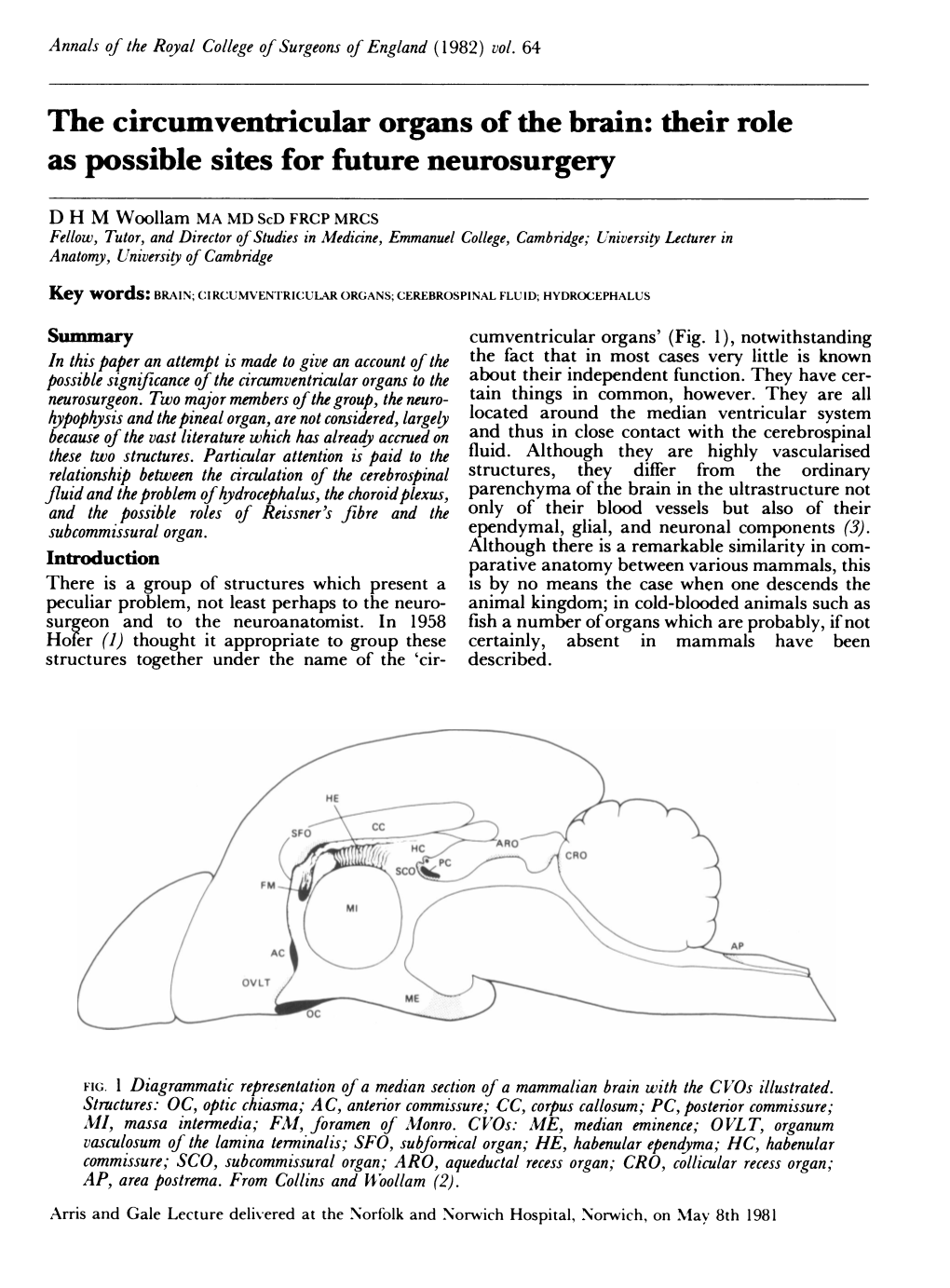 The Circumventricular Organsof the Brain