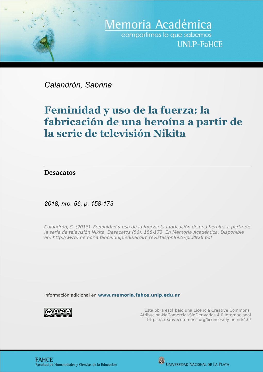 La Fabricación De Una Heroína a Partir De La Serie De Televisión Nikita