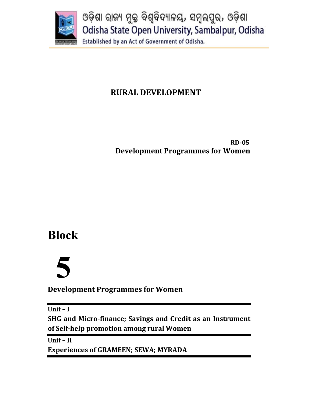 Rural Development