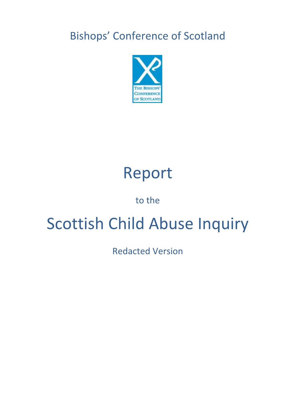 Report Scottish Child Abuse Inquiry