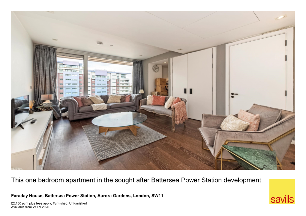 This One Bedroom Apartment in the Sought After Battersea Power Station Development
