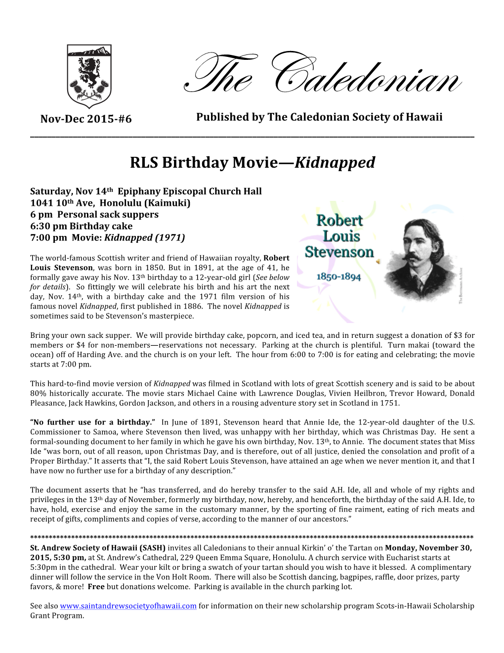 RLS Birthday Movie—Kidnapped
