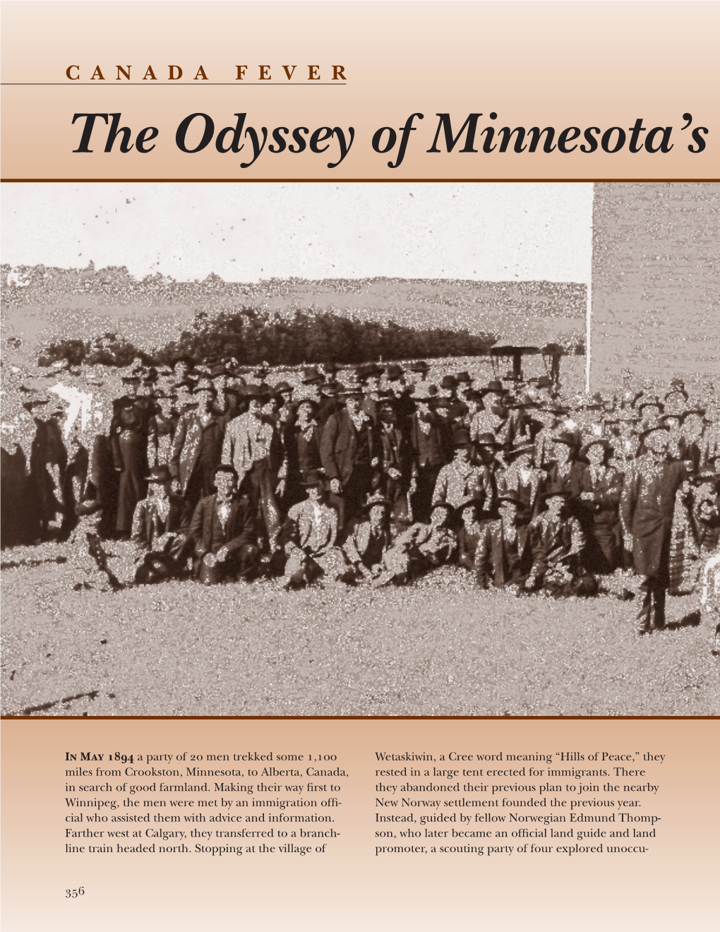 Canada Fever : the Odyssey of Minnesota's Bardo Norwegians