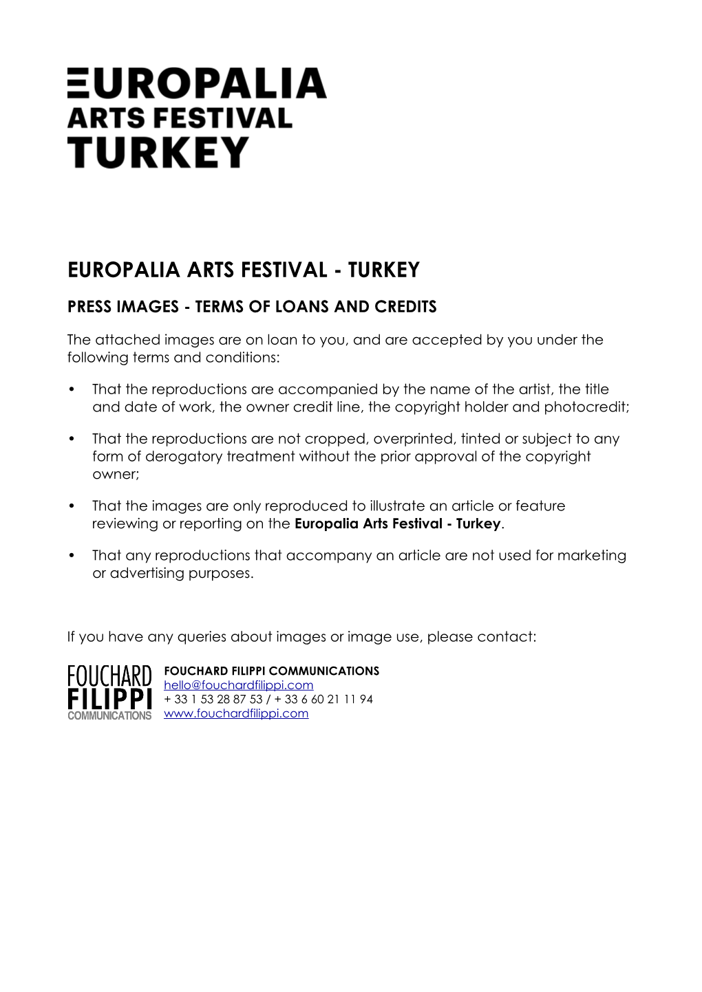 Europalia Arts Festival - Turkey