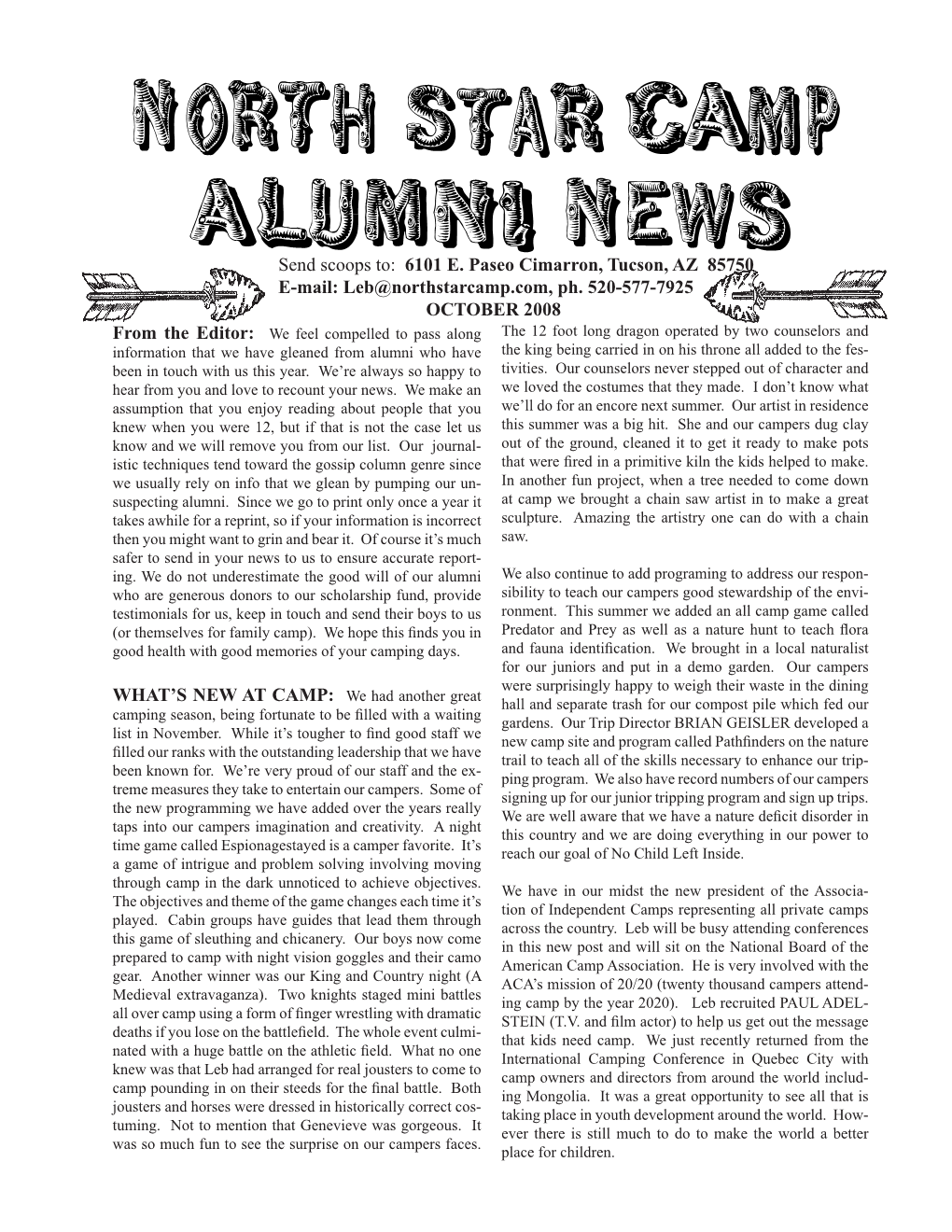 Alumni News 2008.Indd