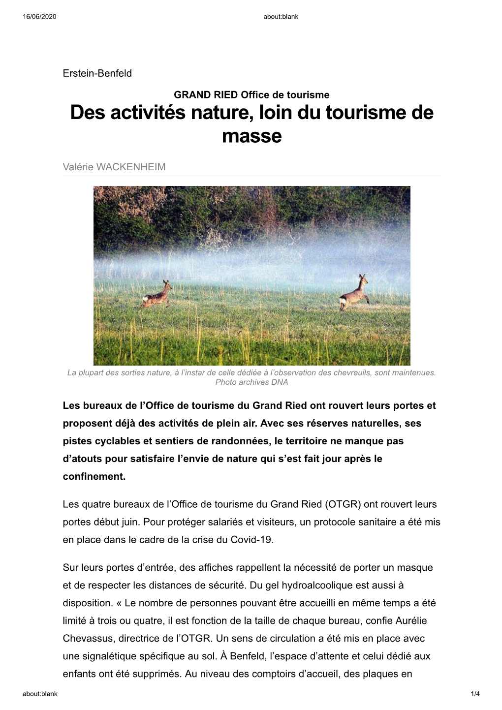 Des Activités Nature, Loin Du Tourisme De Masse