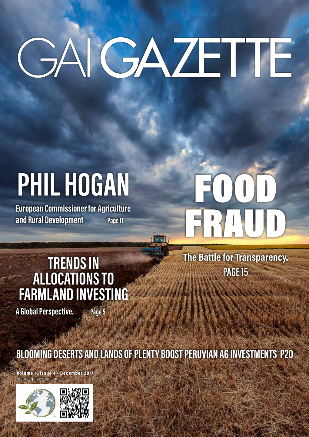 PHIL HOGAN FOOD European Commissioner for Agriculture and Rural Development Page 11 FRAUD TRENDS in the Battle for Transparency