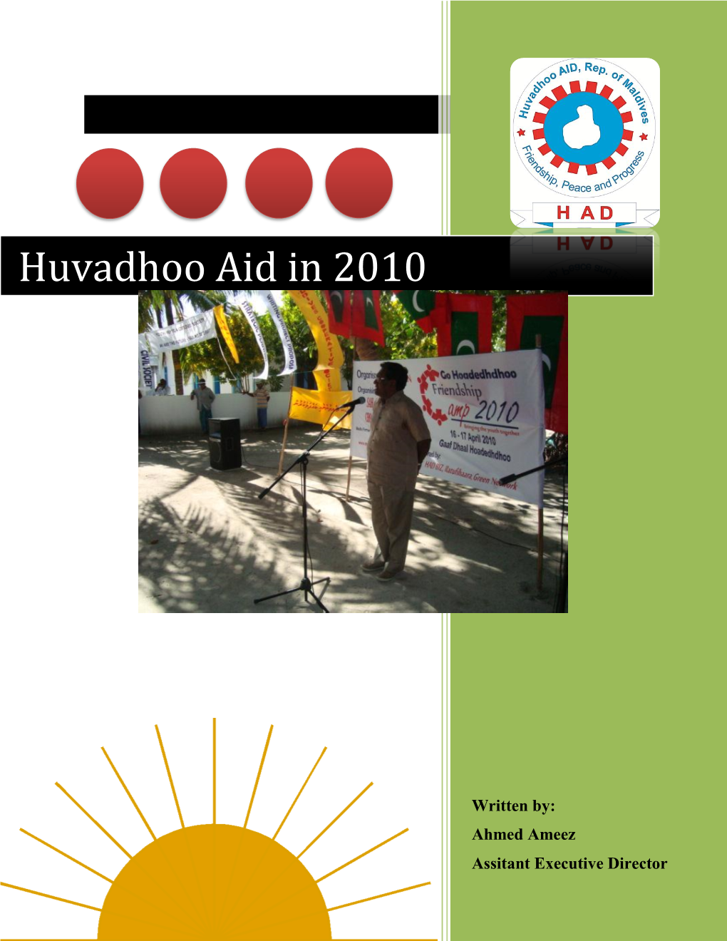 Huvadhoo Aid in 2010