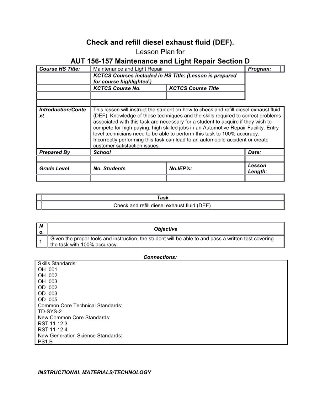 Check and Refill Diesel Exhaust Fluid (DEF)