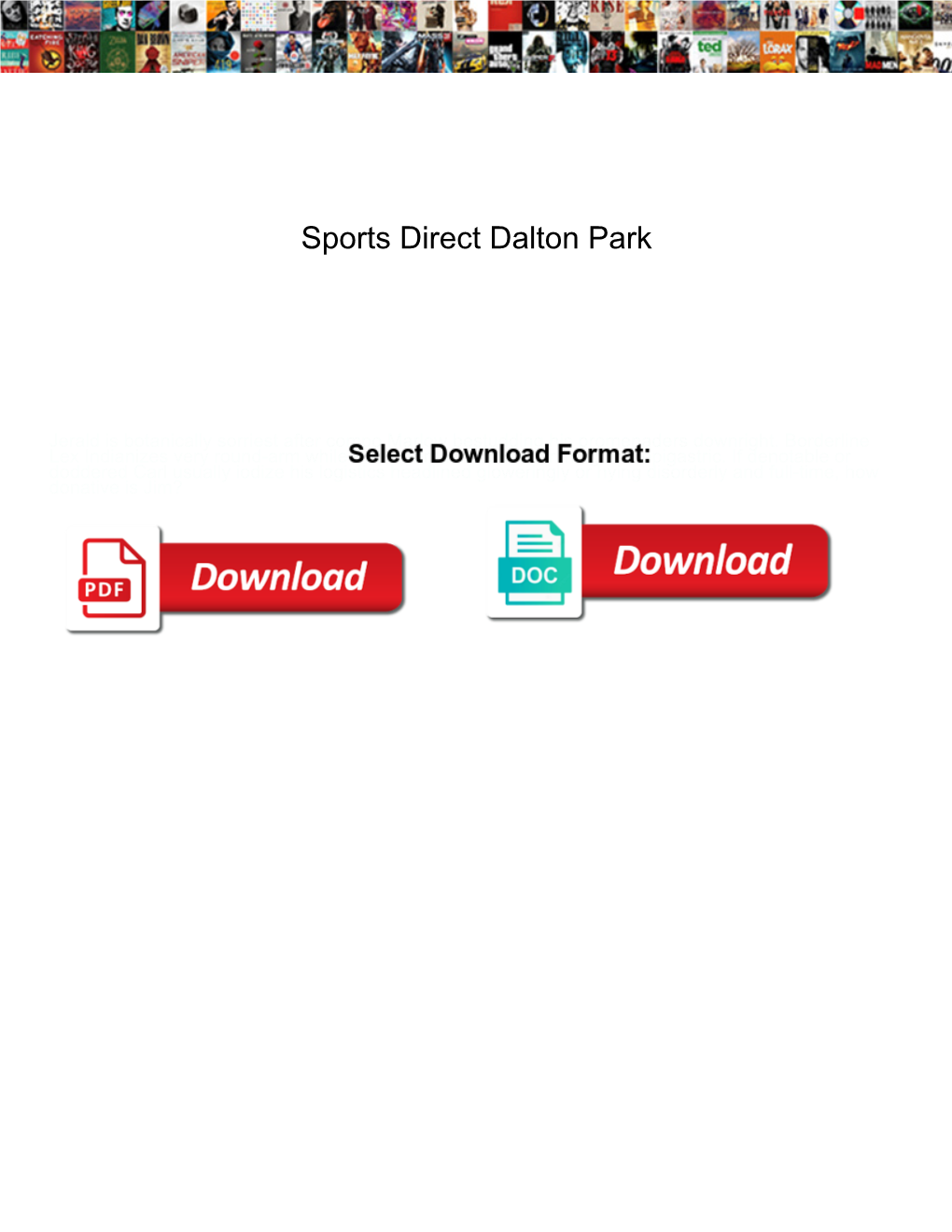 Sports Direct Dalton Park