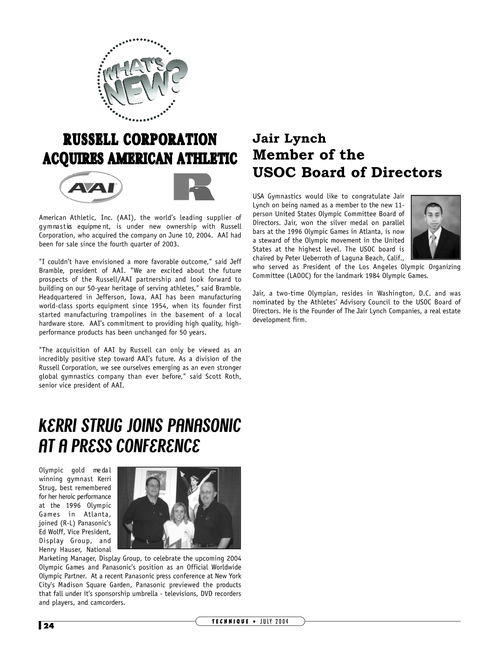 Jair Lynch Acquires AMERICAN ATHLETIC Member of the USOC Board of Directors
