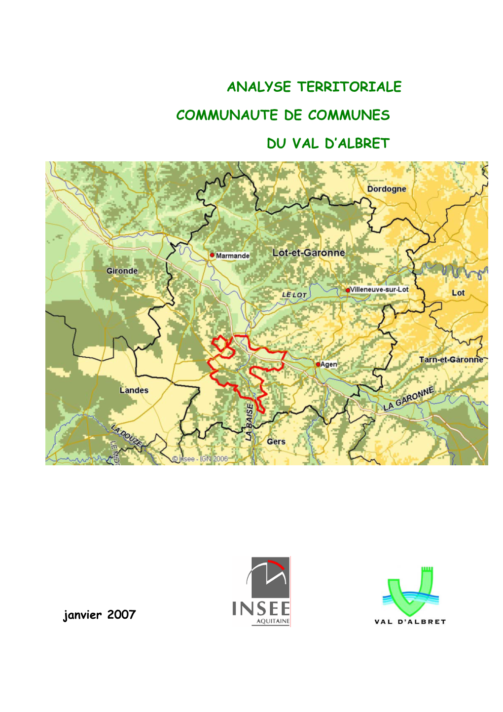 Analyse Territoriale De La Communauté De Communes Du Val D'albret