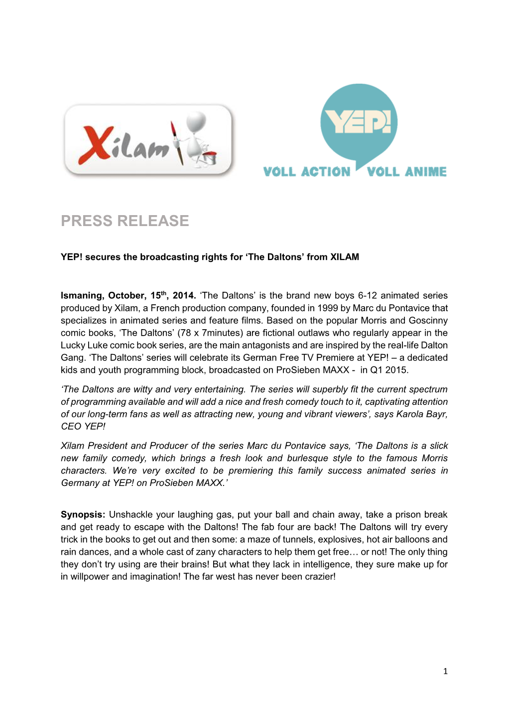 Press Release