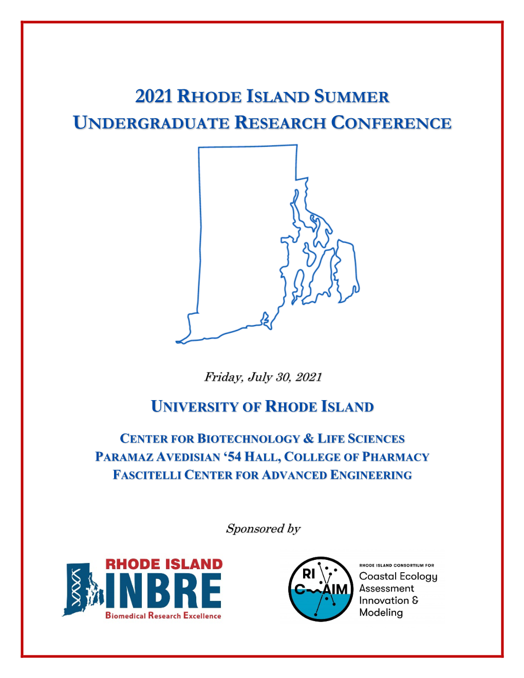 2021 Rhode Island Summer Undergraduate Research Conference
