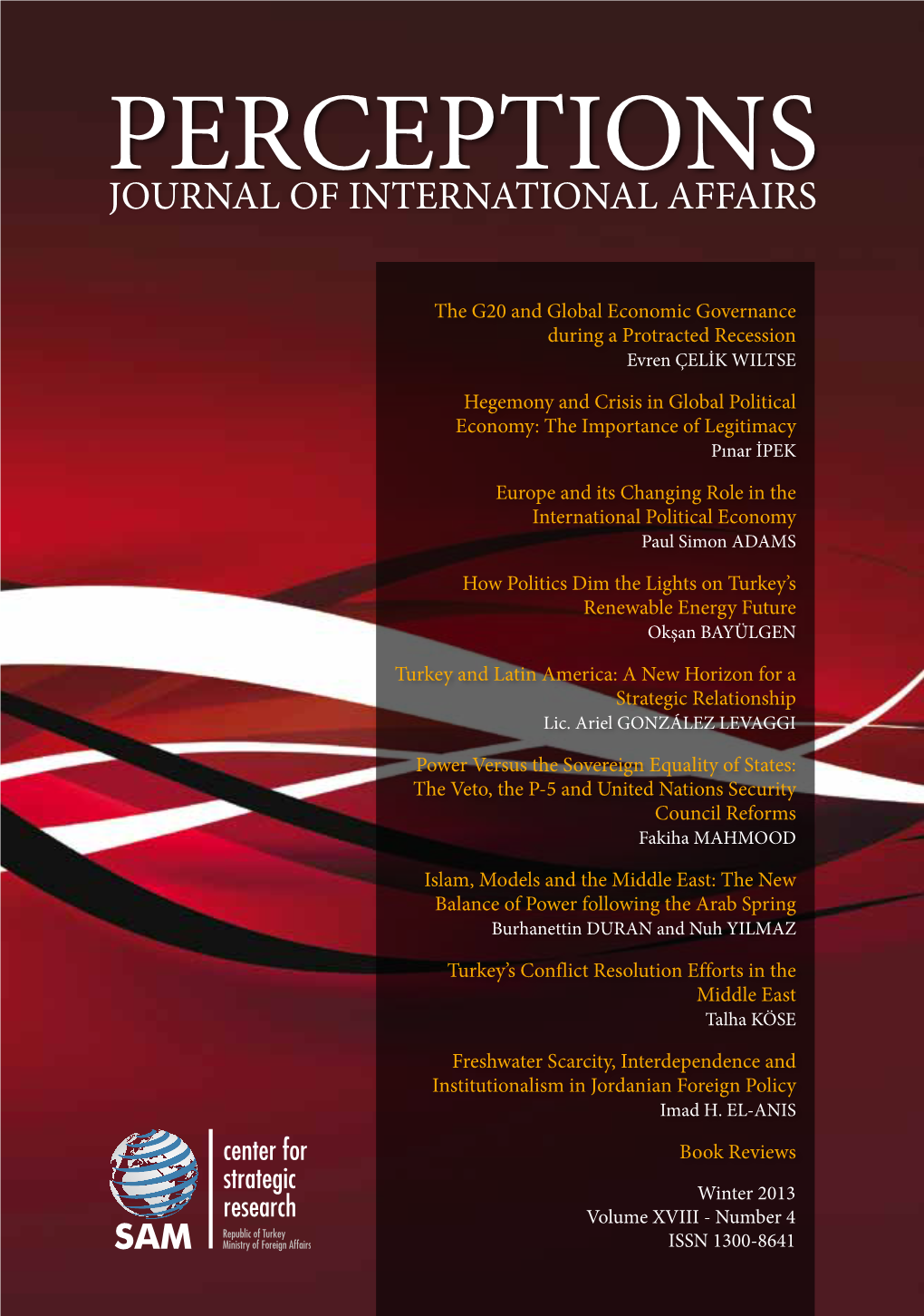 Perceptionsjournal of International Affairs